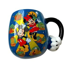Disney Parks Mickey and Minnie Mouse Walt Disney World Blue Mug